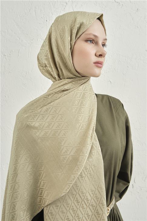 Armine Elegance İpek Pamuk Monogram Şal 54