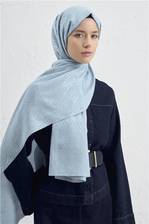 Armine Elegance İpek Pamuk Monogram Şal 55