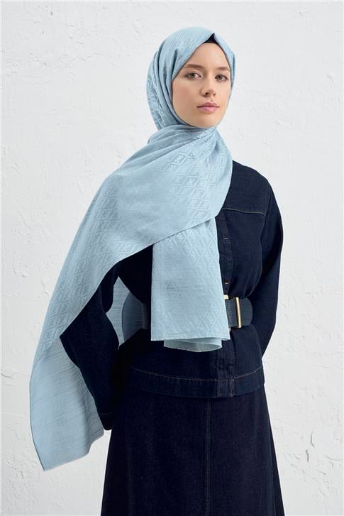 Armine Elegance İpek Pamuk Monogram Şal 55