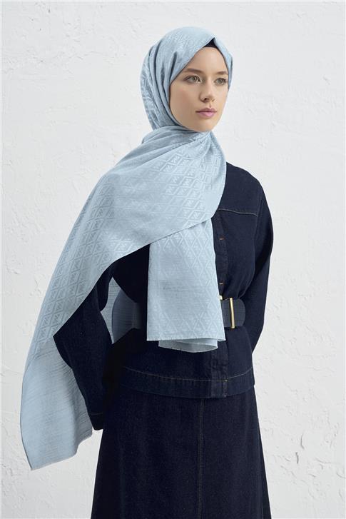 Armine Elegance İpek Pamuk Monogram Şal 55