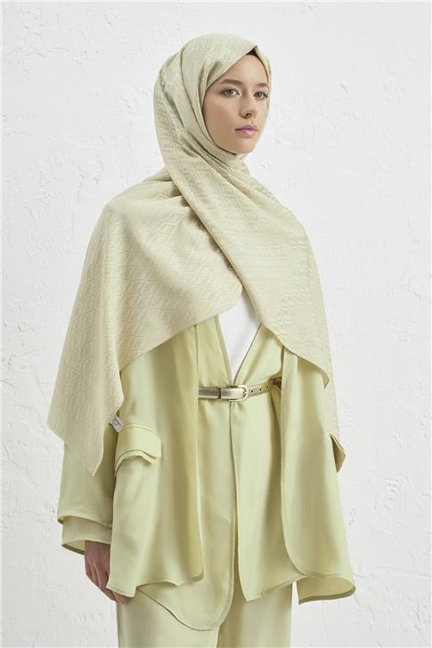 Armine Elegance İpek Pamuk Monogram Şal 62