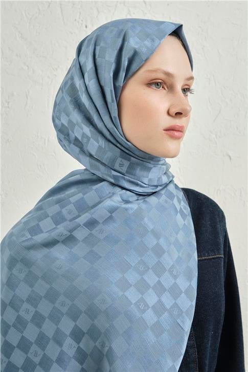 Armine Elegance İpek Pamuk Dama Şal 26