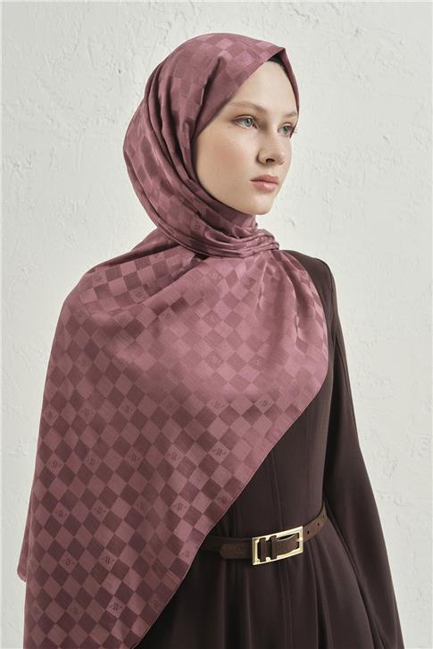 Armine Elegance İpek Pamuk Dama Şal 32