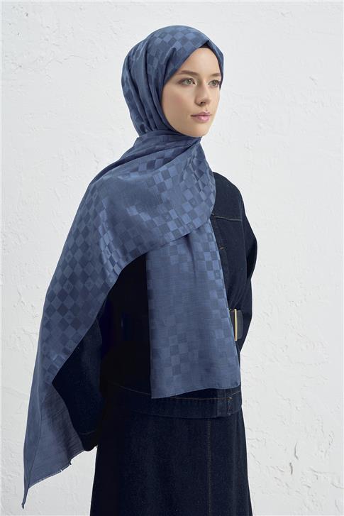 Armine Elegance İpek Pamuk Dama Şal 35