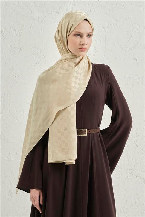 Armine Elegance İpek Pamuk Dama Şal 62