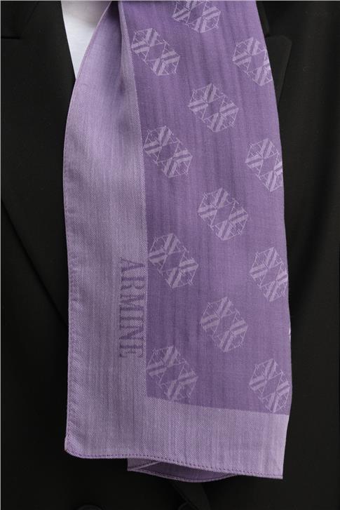 Armine Tencel İpek Minimal Monogram Desen Şal 3298