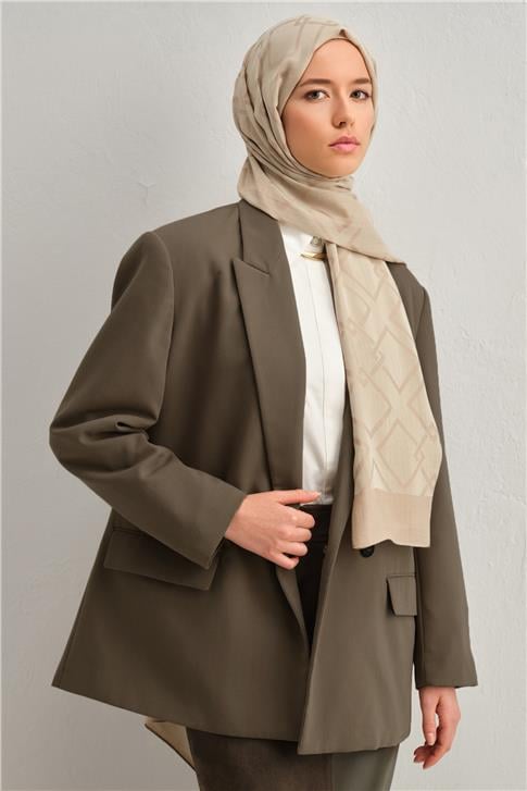 Armine Tencel İpek Zincir Desen Şal 32102