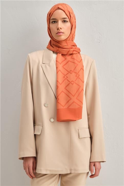 Armine Tencel İpek Zincir Desen Şal 32106