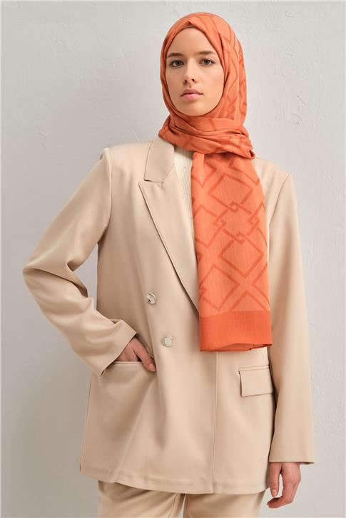 Armine Tencel İpek Zincir Desen Şal 32106
