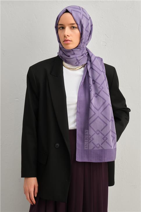 Armine Tencel İpek Zincir Desen Şal 3298