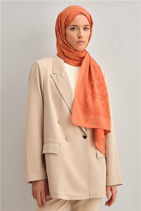 Armine Tencel İpek Kaligrafi Desen Şal 32106