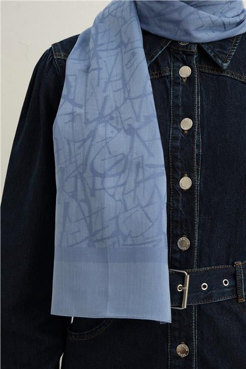 Armine Tencel İpek Kaligrafi Desen Şal 32113