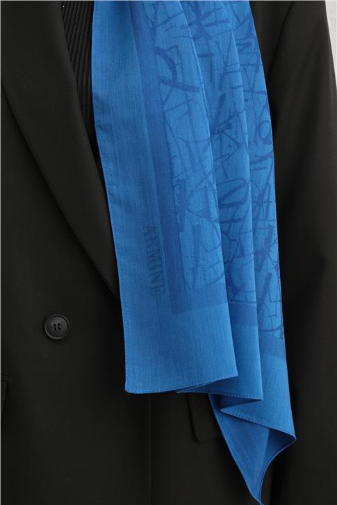 Armine Tencel İpek Kaligrafi Desen Şal 32115