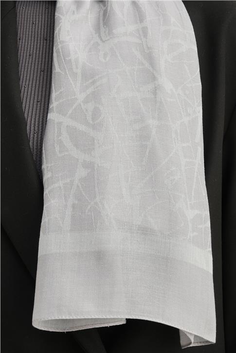 Armine Tencel İpek Kaligrafi Desen Şal 3295