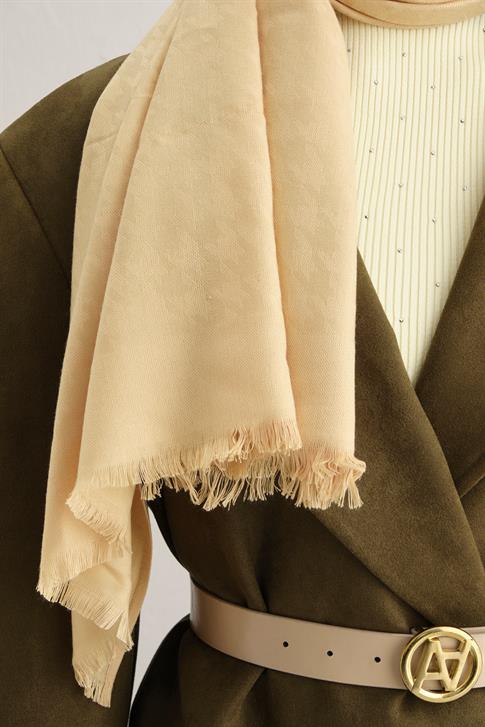 Armine Viscon Kazayağı Desen Şal 02