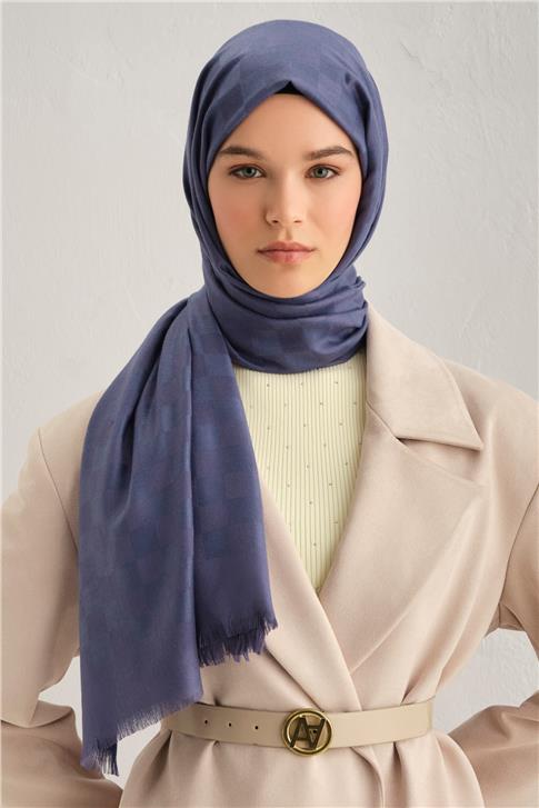 Armine Viscon Kare Desen Şal 06