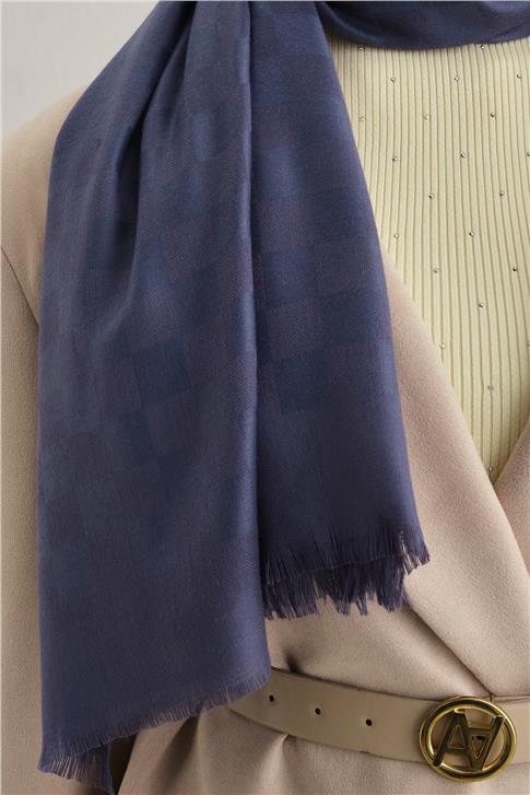 Armine Viscon Kare Desen Şal 06