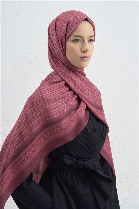 Armine İpek Tensel Monogram Şal 26