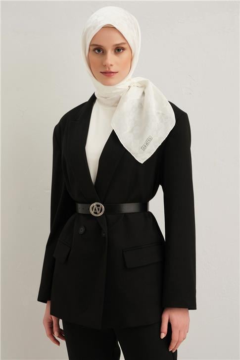 Armine Jakarlı İpek Pamuk Eşarp 20