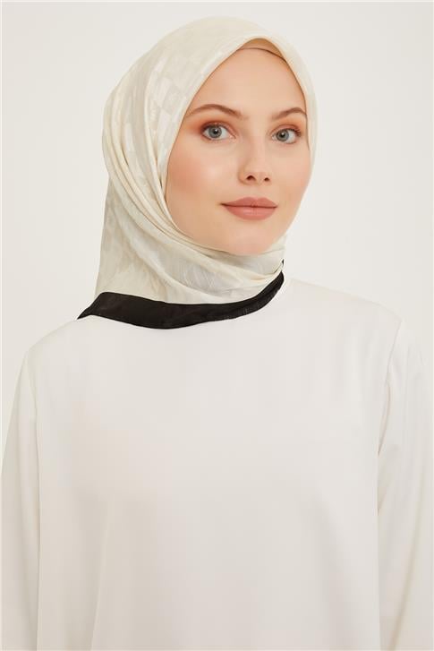 Armine Jakarlı İpek Pamuk Eşarp 92