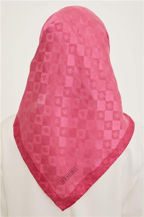 Armine Jakarlı İpek Pamuk Eşarp 97