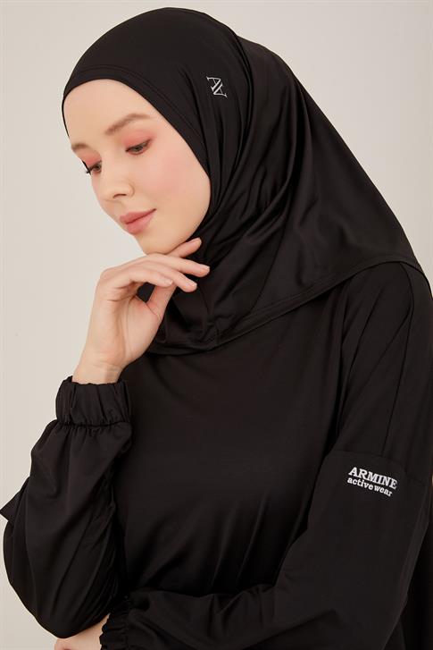 Armine Active Hijab Bone ORT502 Siyah