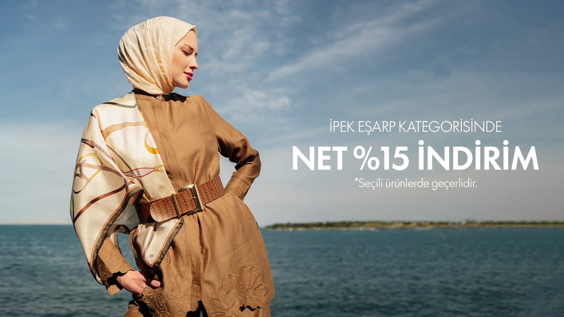 İpek Eşarp İndirimi
