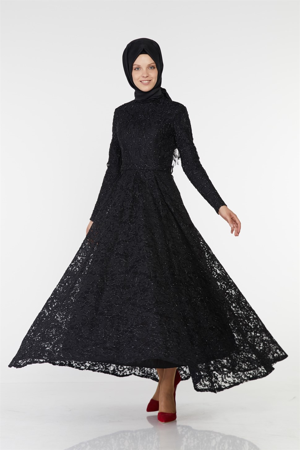 Armine Abiye Elbise 18Ya1625 Siyah - ARMİNE | Hayatınıza Artı Değer Katar!