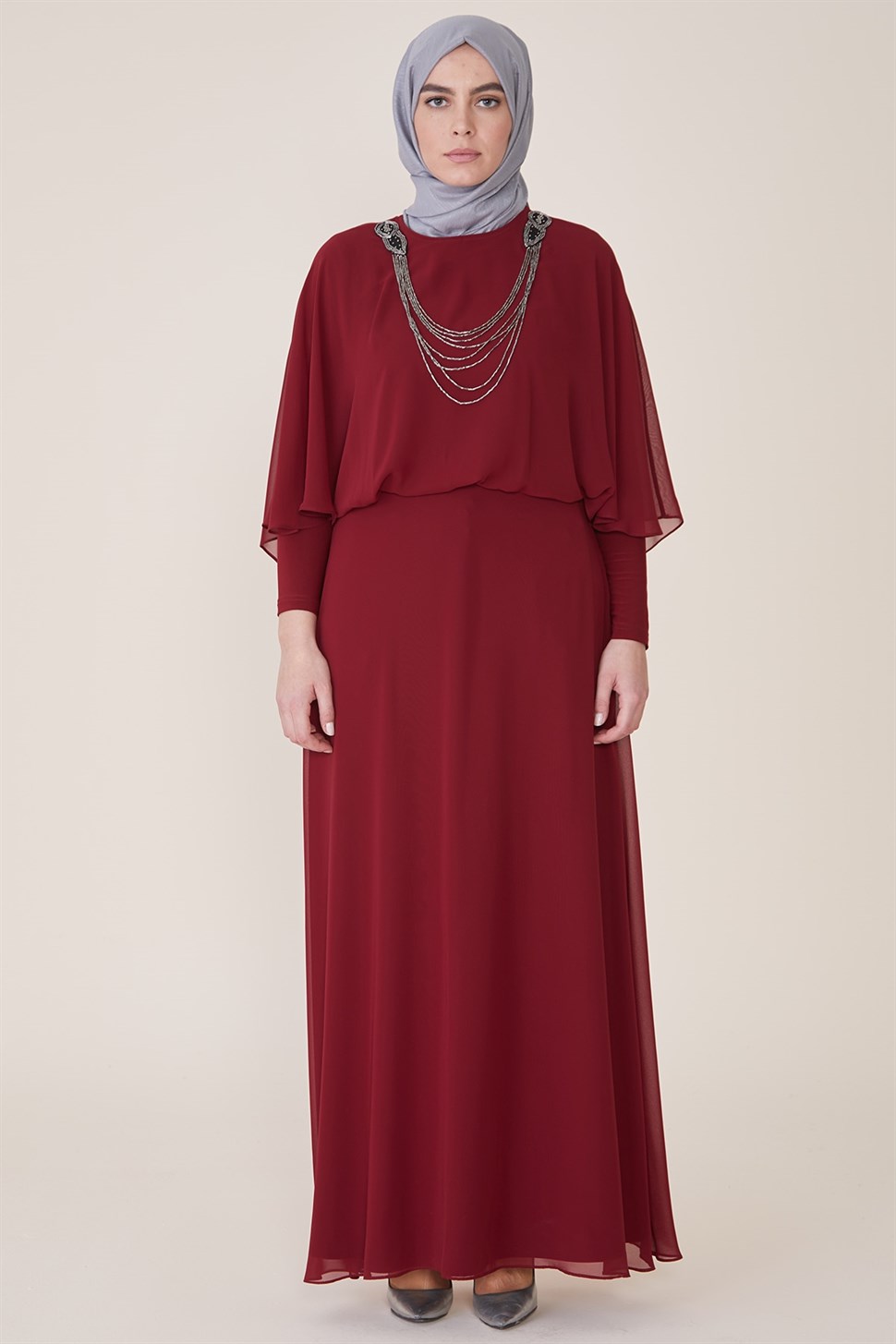 Armine Abiye Elbise 18Ya3303 Bordo - ARMİNE | Hayatınıza Artı Değer Katar!