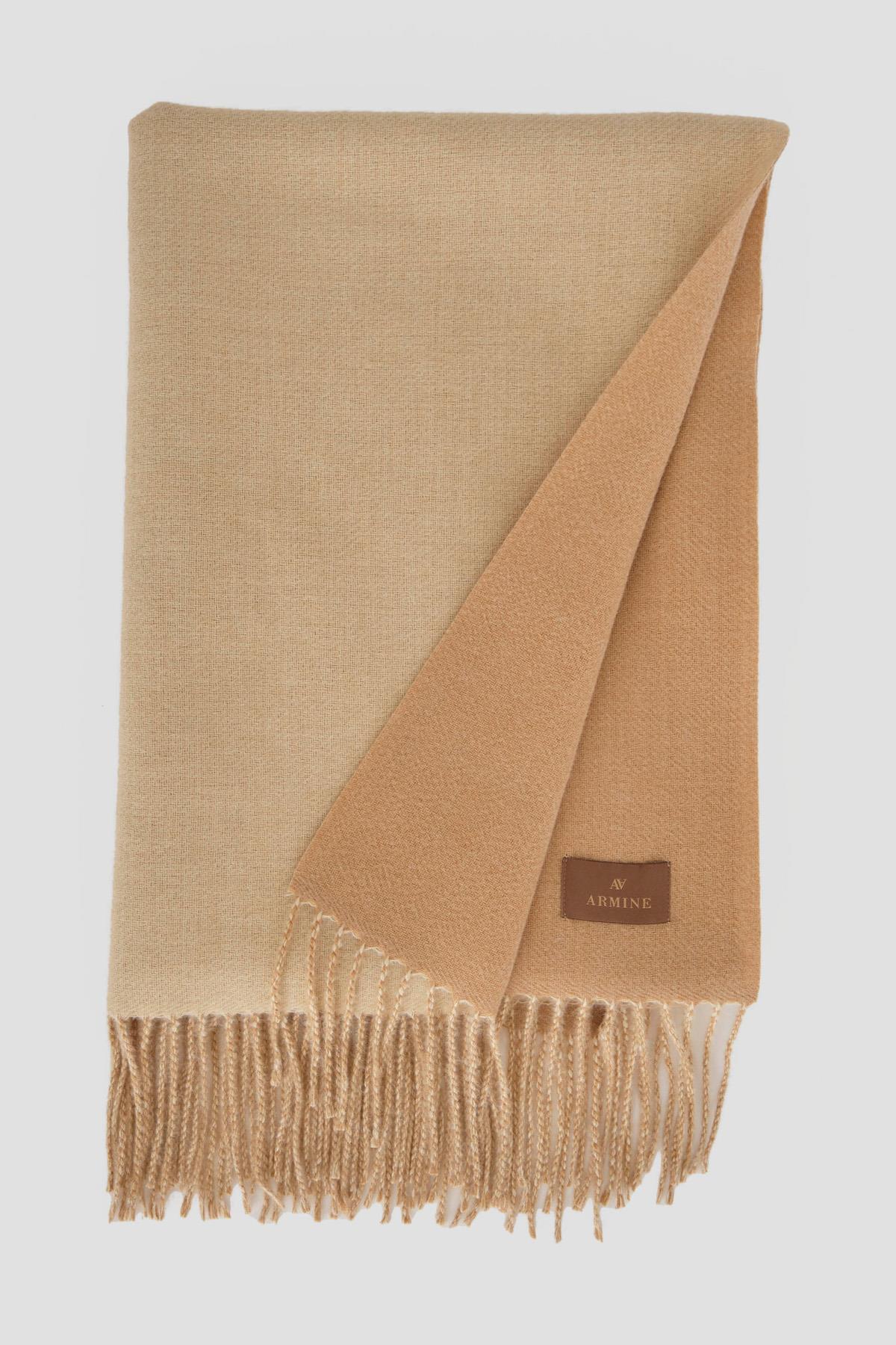 Armine Püsküllü Atkı Camel · 4