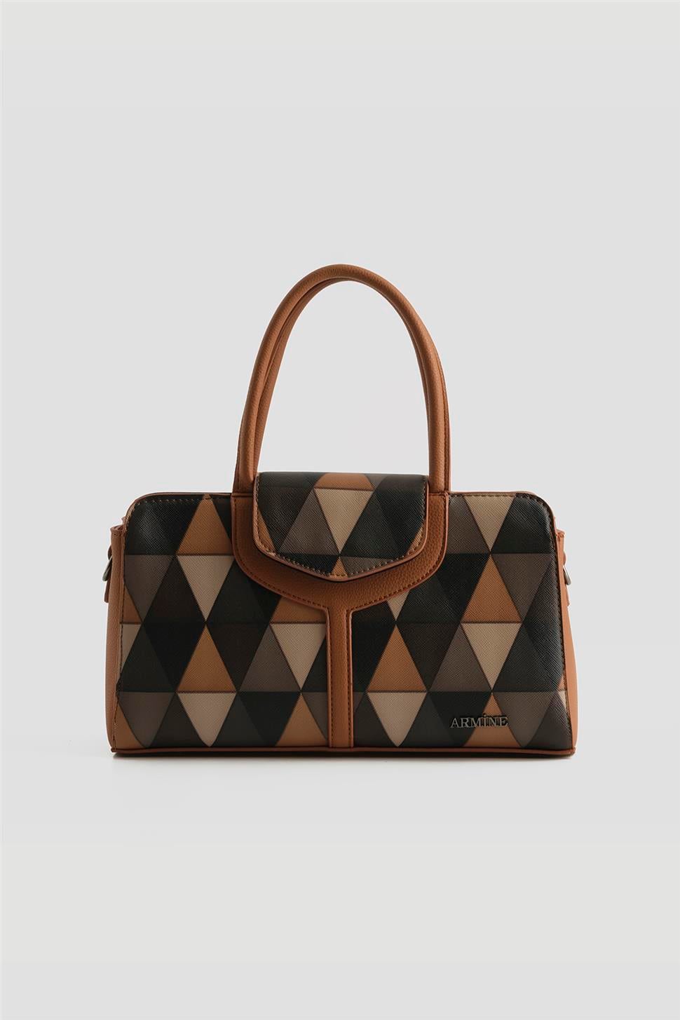 a Armine Çanta Ekose 25YD7411 Taba | Armine