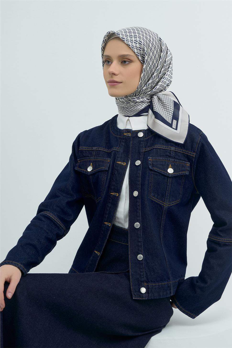Armine Saf İpek Sura Eşarp 9502D 01 E26YA9502D01-1037 | Armine