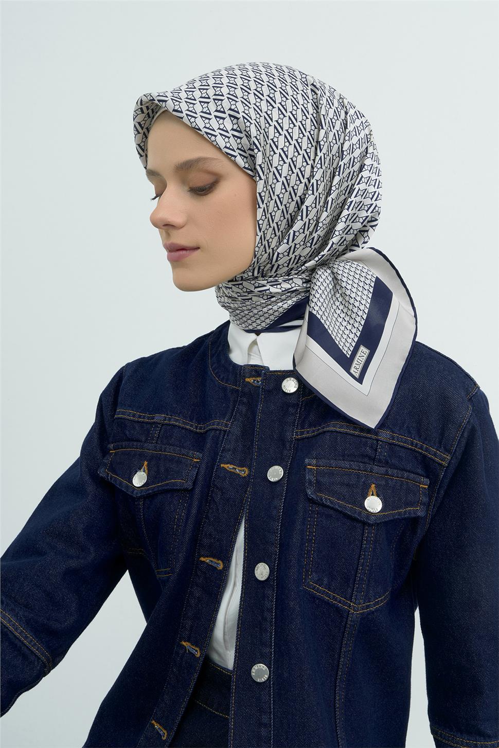 Armine Saf İpek Sura Eşarp 9502D 01 E26YA9502D01-1037 | Armine