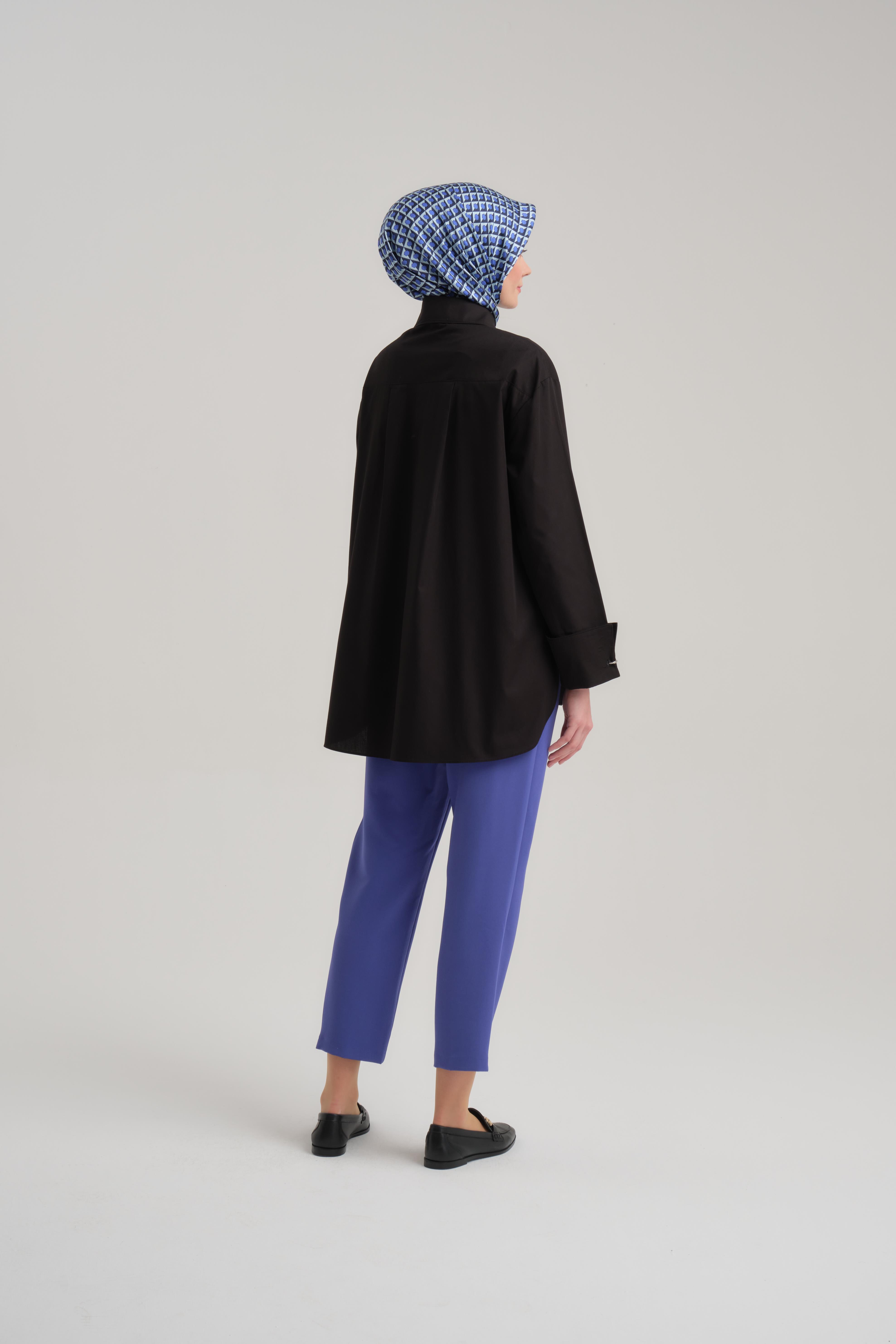 Armine Yüksek Bel Havuç Pantolon Ort2518 Morcivert · 3