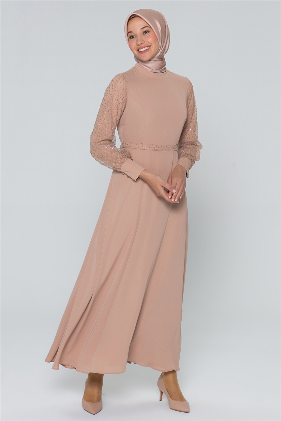 Armine Elbise 20Yra905 Bej - ARMİNE | Hayatınıza Artı Değer Katar!