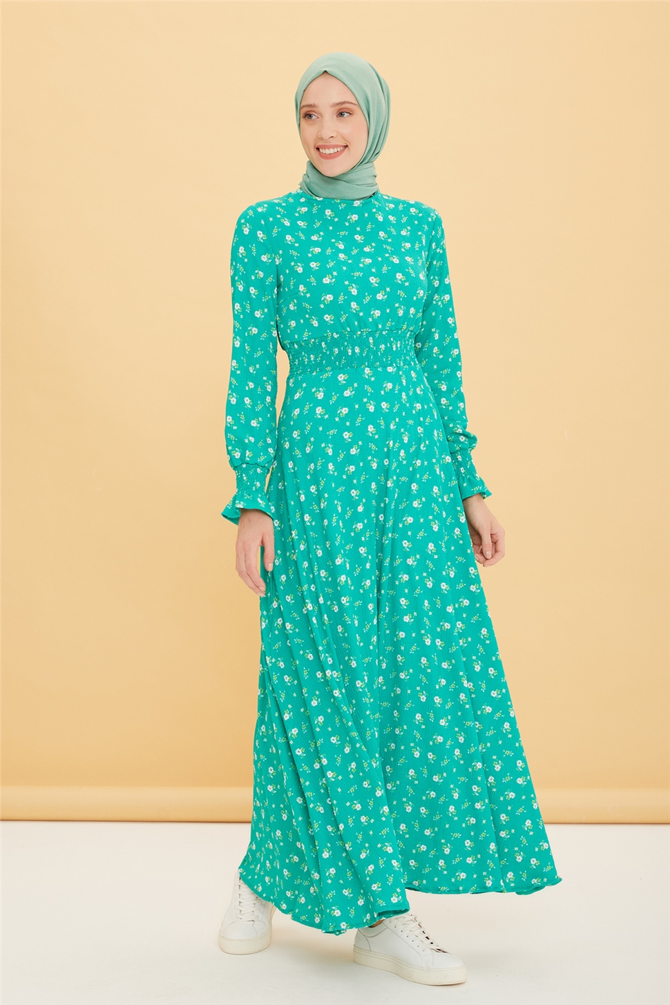 Armine Elbise 22Yd2521 Yeşil - ARMİNE | Hayatınıza Artı Değer Katar!