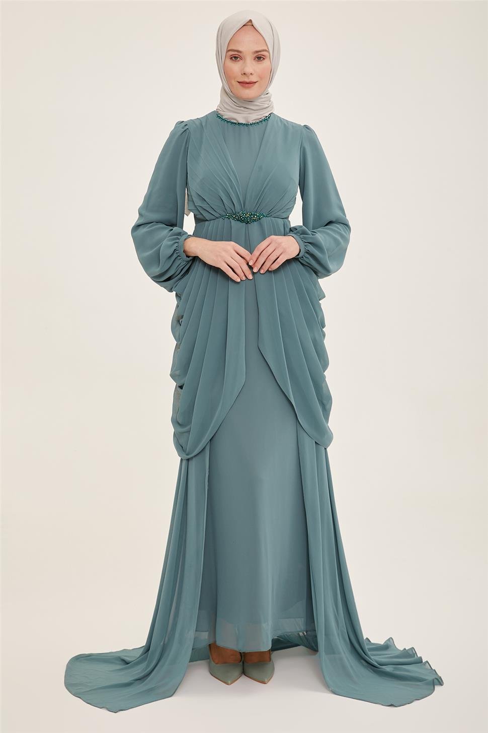 Armine Abiye Elbise 22Yd3333 Mint - ARMİNE | Hayatınıza Artı Değer Katar!