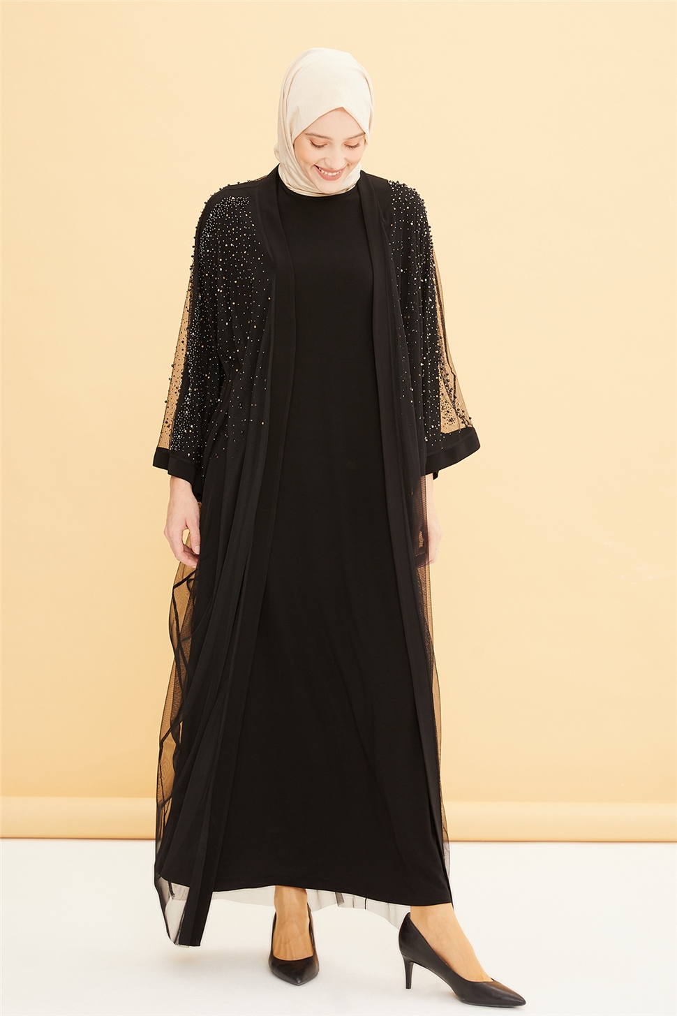 Armine Abiye Elbise 22YD3346 Siyah - ARMİNE | Hayatınıza Artı Değer Katar!