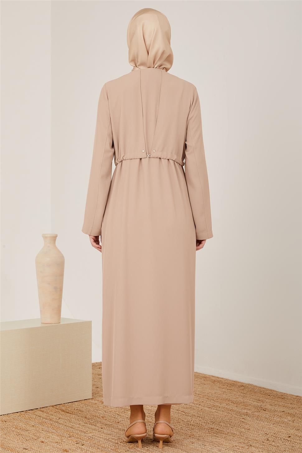 Armine Zincirli Pardösü 23Y8305 Bej | Armine