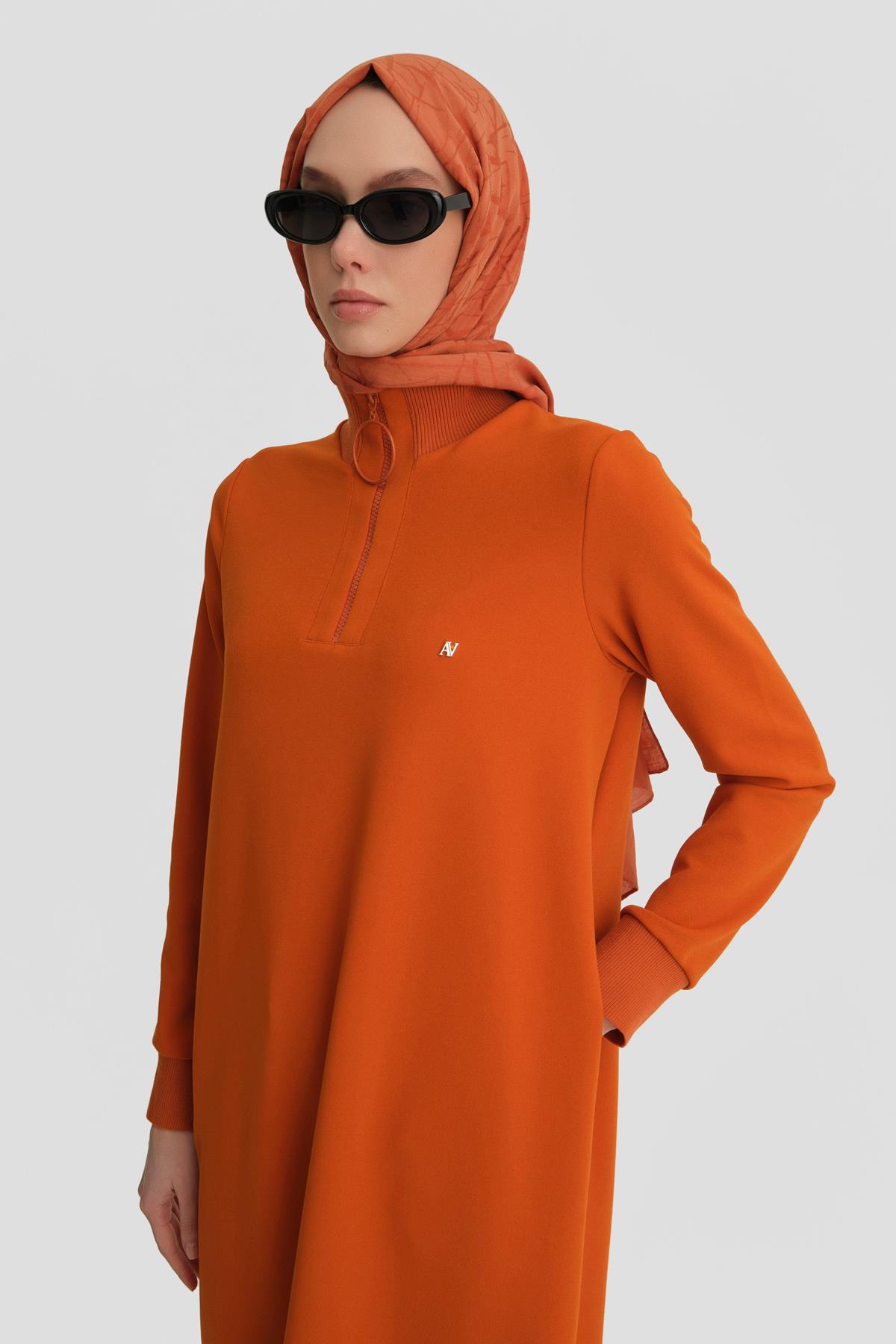 Armine Sweat Tunik ORTD412 Oranj | Armine
