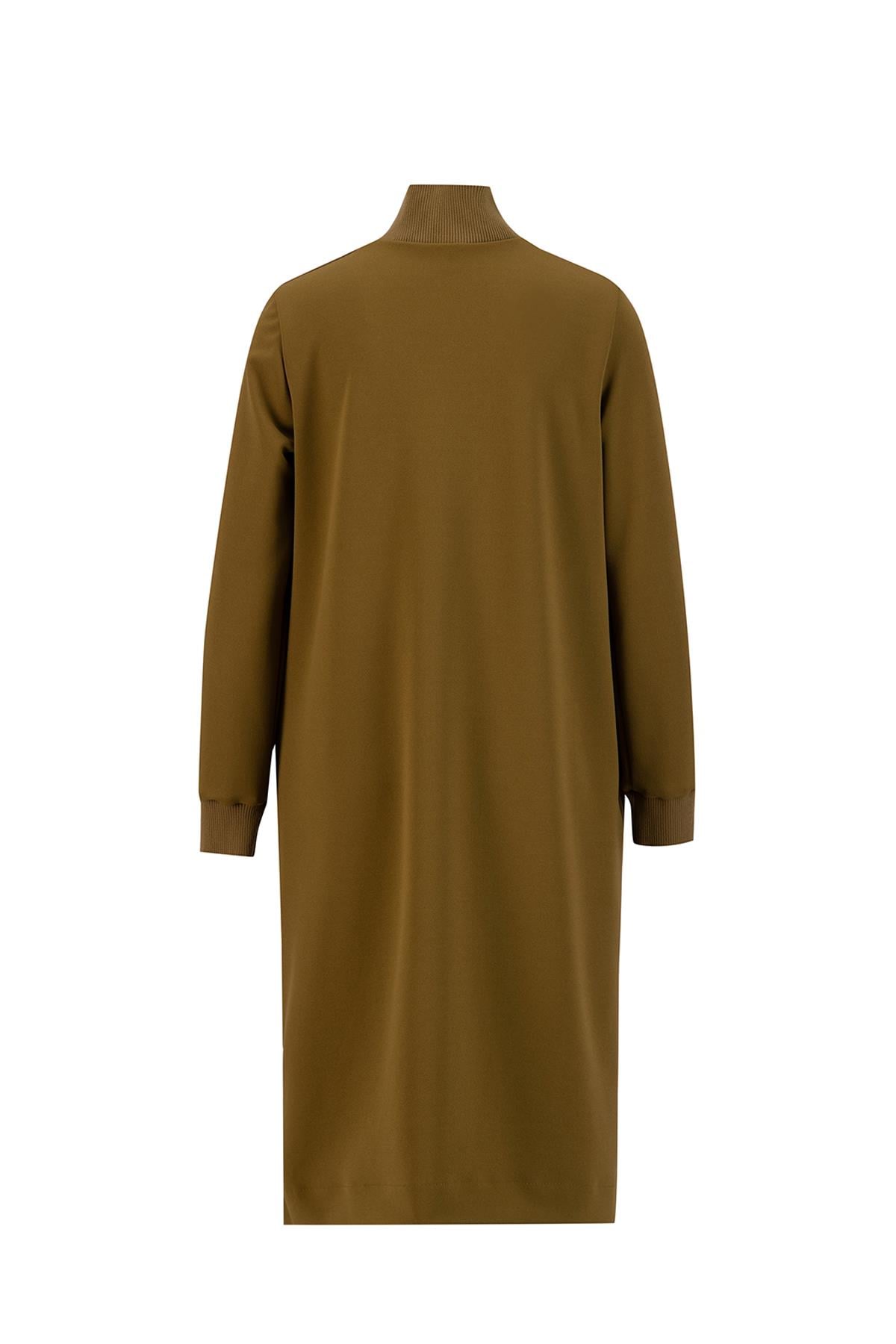 Armine Sweat Tunik ORTD412 Yağ Yeşili | Armine