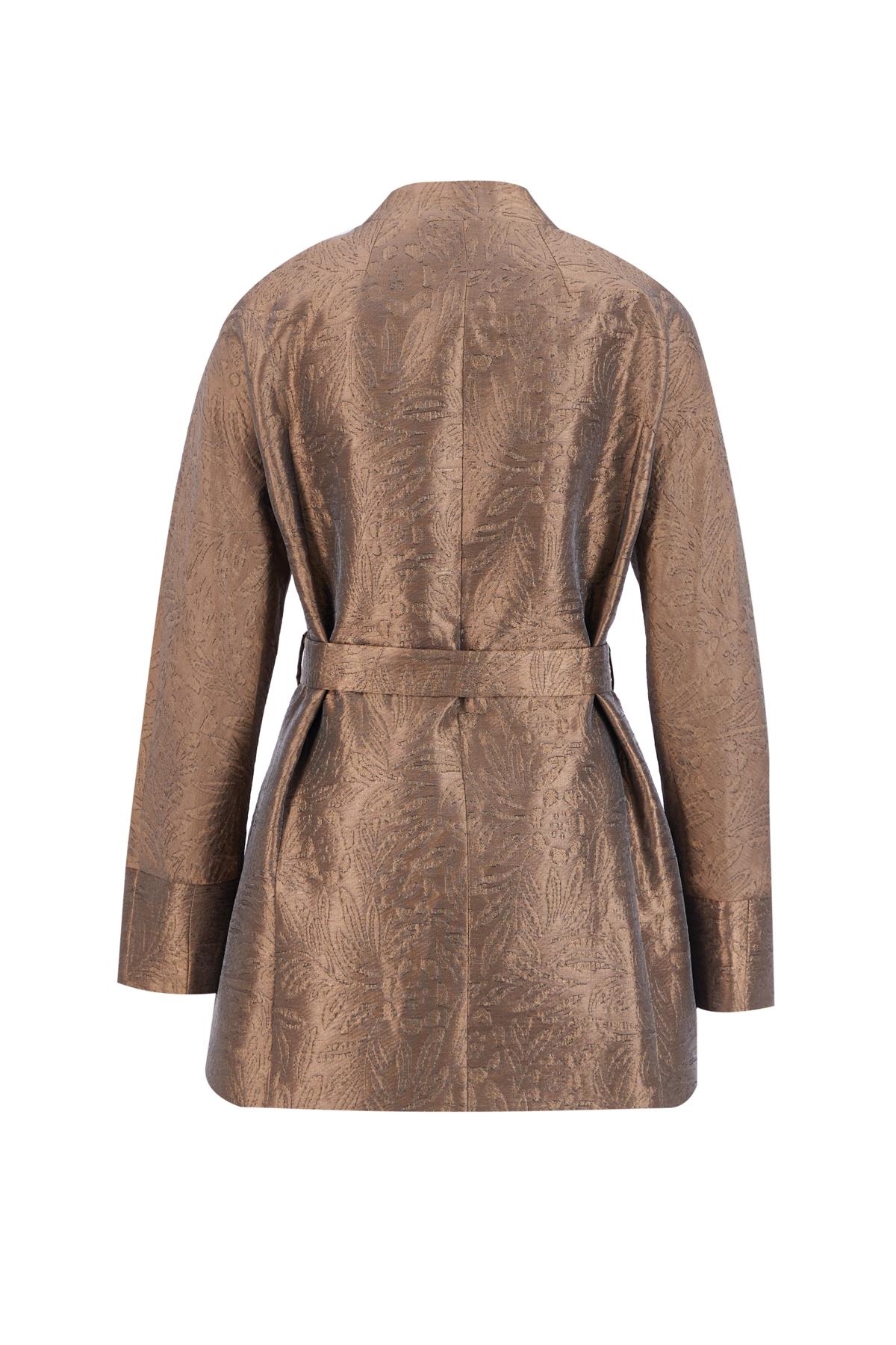 Armine Taşlı Tokalı Jakar Kap 24K7505 Bronz | Armine