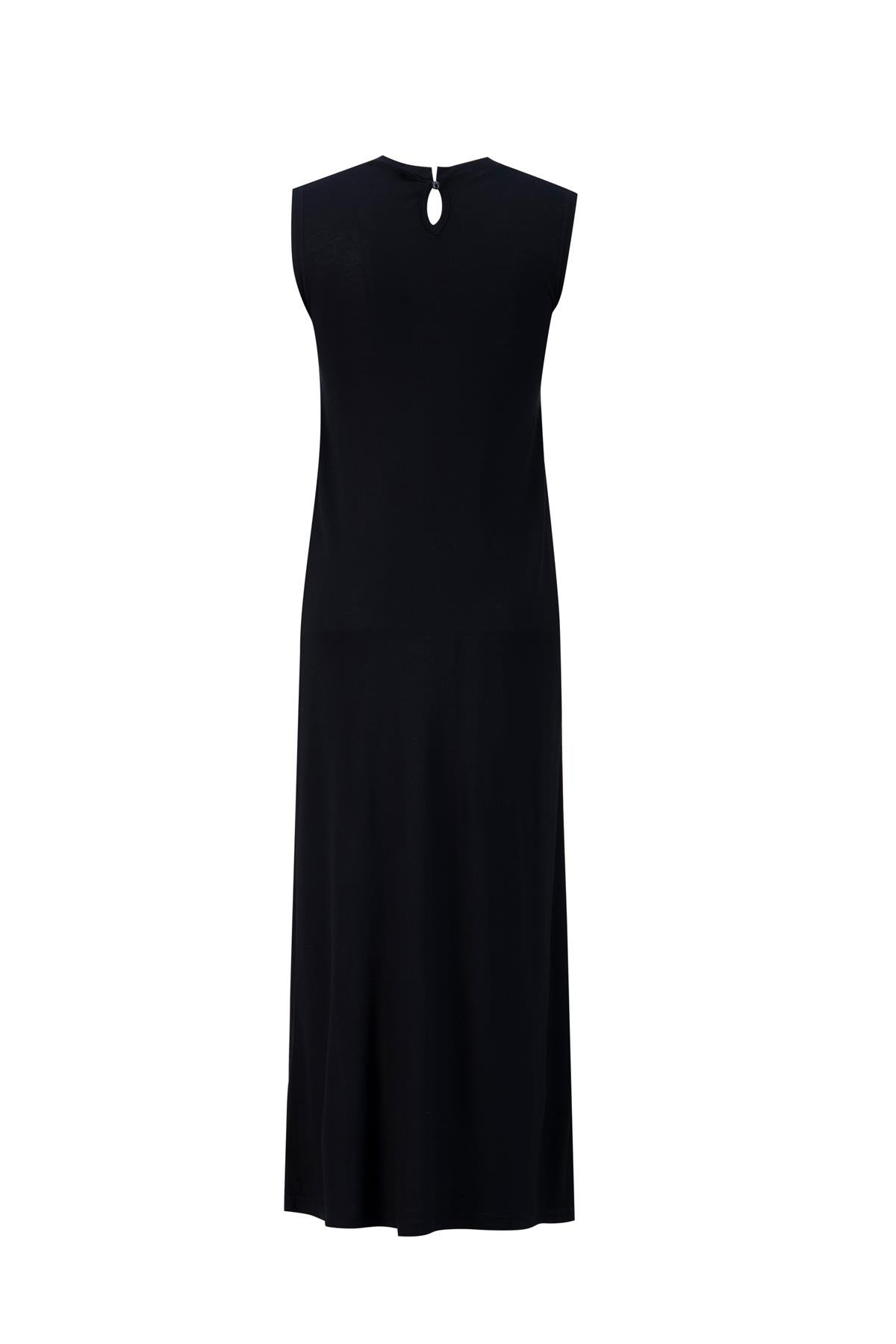 Armine Sıfır Kol İçlik Elbise Ortd9041 Siyah | Armine