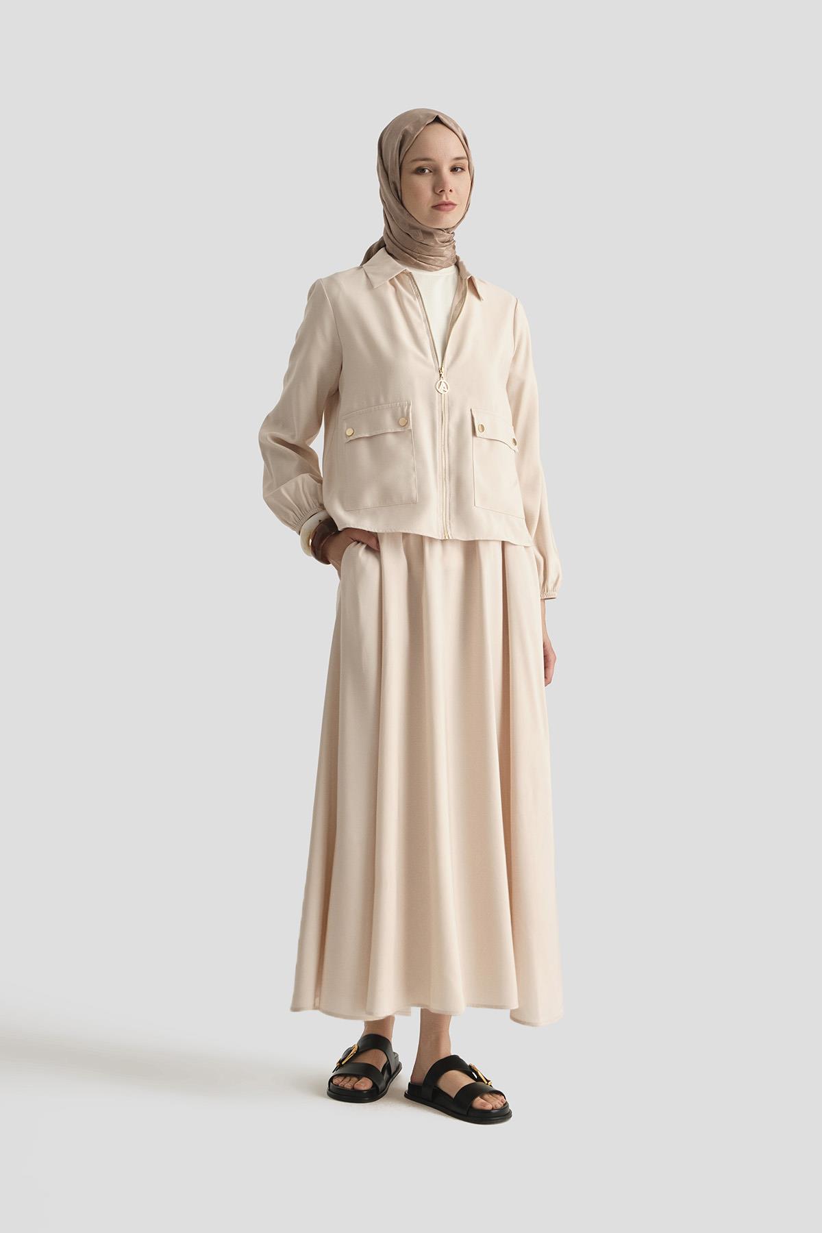 Atelier G.G リメイクＴ 2枚セット Armine Ceketli Tencel Takım 25YT622 Taş K25YA6220001-2363 | Armine