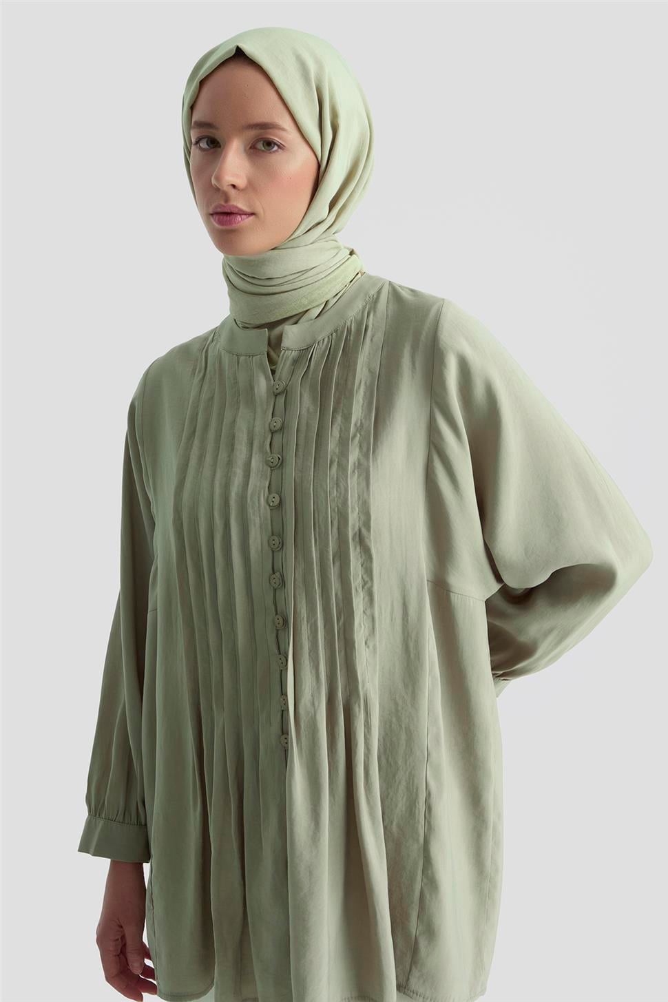 Armine Tunik 25YD9169 Küf Yeşili | Armine