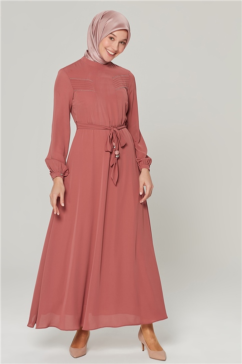 Armine Elbise 20Yra906 Gülkurusu - ARMİNE | Hayatınıza Artı Değer Katar!