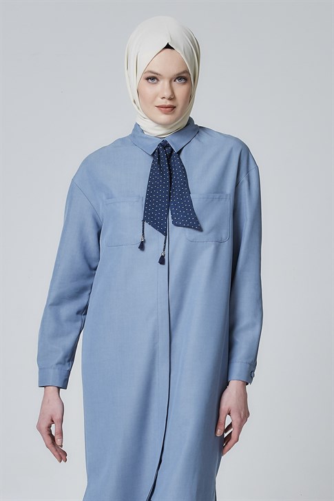 Armine Tunik Elbise 19Ya4908 Açık Mavi