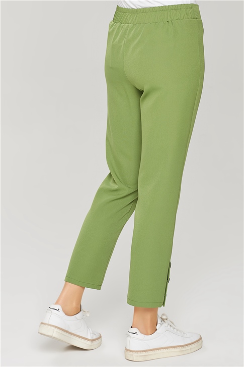 Armine Çıtçıt Detaylı Skinny Pantolon 21Y2026 Koyu Yeşil
