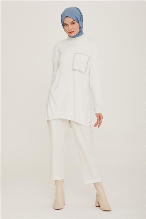 Armine Tunik 22KD2034 Ekru
