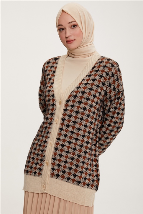 Armine Hırka 22KD4251 Taş